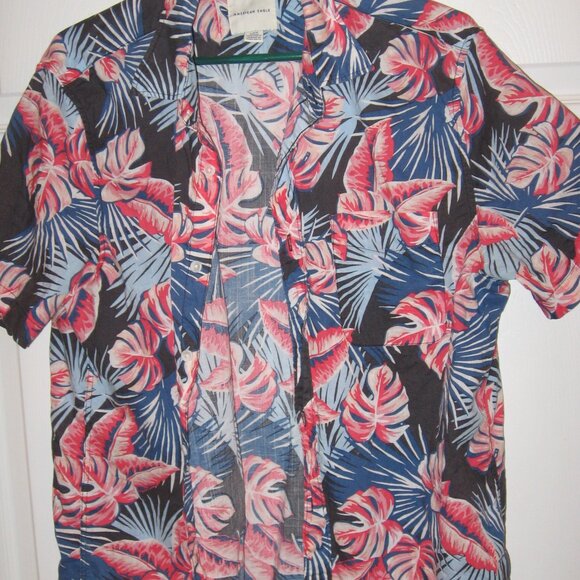 American Eagle Outfitters Other - Vintage American Eagle Floral Hawaiian Shirt Men's Size Large